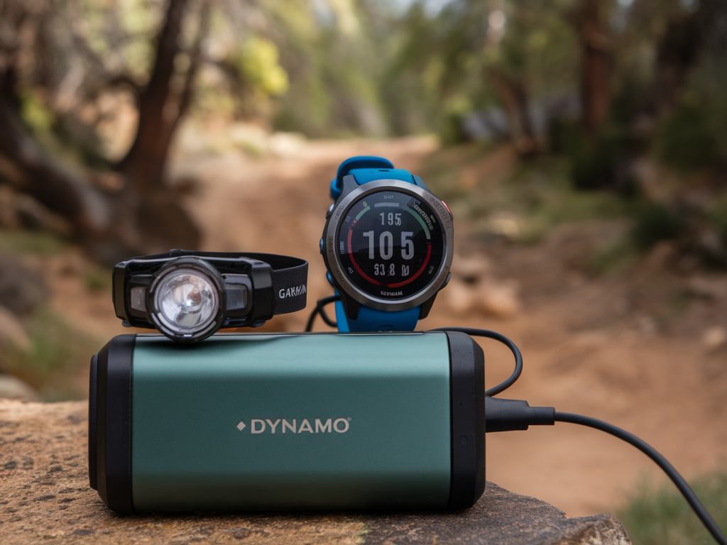 Welche elektrik- oder solar-ladeoptionen (powerbank vs. dynamo) halten meine garmin fenix und stirnlampe auf mehrtages-trails