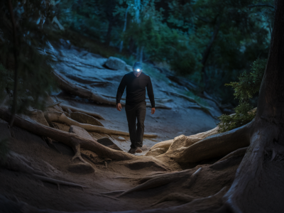 Welche tricks gibt es, nachts sicher zu laufen: stirnlampe, sichtbarkeit und rytmus auf technischen stimmenpfaden